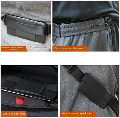 Phone Holster Running Belt Pouch Lightweight Phone Wallet Case Waist Phone Holder for iPhone Galaxy Athletic Workout Jogger Pants Running Sports Men's Sweatpants Traning Track Pants