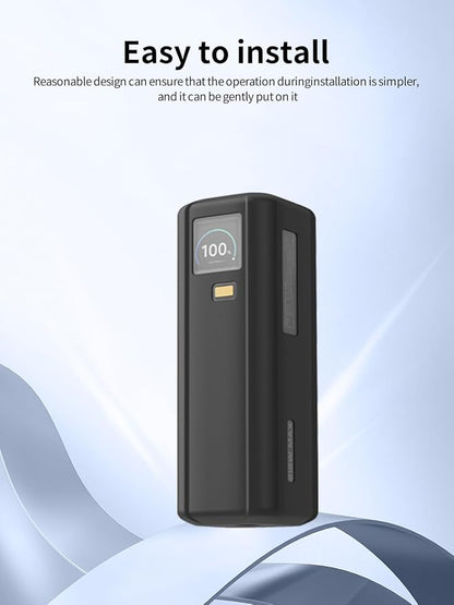 Case for Xiaomi 212W HyperCharge P03MI Power Bank 25000 mAh, Soft Silicone Protective Portable Scratch Shock Resistant with Lanyard，Black