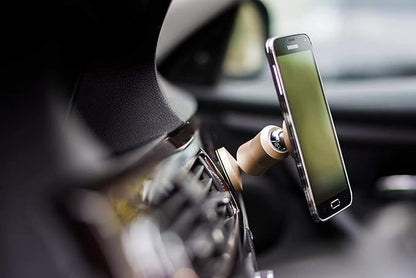 The Original Dual Magnetic Movable Phone Holder and Tablet Mount (Silver)