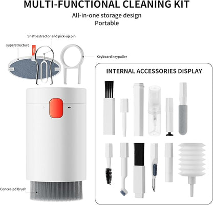 Keyboard Cleaning Kit Laptop Cleaner,20-in-1 Computer Screen Cleaning Brush Tool,for airpods,Keyboard,Earbuds,MacBook,iPhone,Phone,Device,MacBook,Device Cleaning kit