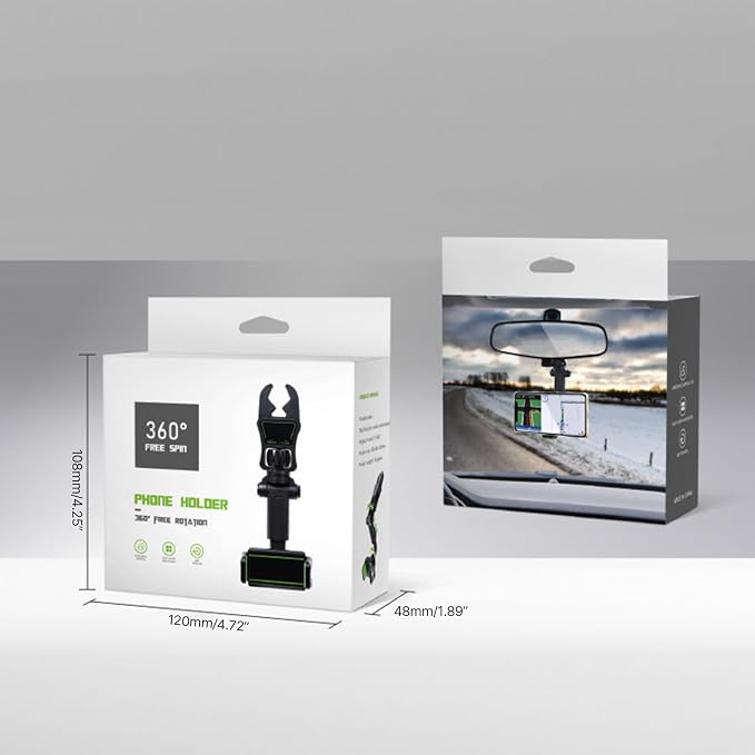 Phone Holder Rear View Mount Adjustable Phone Holder Auto Rear Headrest Mount Bracket Retractable Phone Accessories