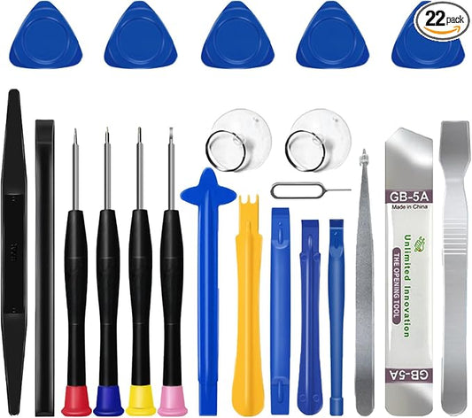 EFAITHFIX 22 in 1 Repair Tool Kit, 22-Piece Opening Pry Tool Screwdriver Set, Electronics Magnetic Precision Screwdriver Set for iPhone,iPad,Computer,Cell Phone,Laptop,Tablet,MacBook,Watch,Camera, etc