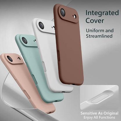 FireNova Magnetic for iPhone Air Case, Compatible with MagSafe, [Integrated Silicone Camera Control Button] [Camera Protection] Microfiber Lining Phone Case for iPhone 17 Air, 6.5", White
