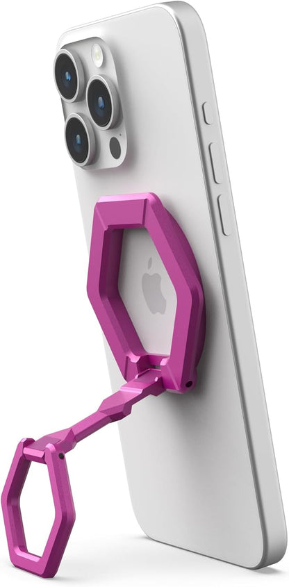 URBAN ARMOR GEAR UAG Magnetic Phone Ring Stand Compatible with MagSafe Magnet, Removable Metal Finger Ring Grip & 360 Rotation Adjustable Kickstand for iPhone 17, Galaxy S26, Orchid Pink