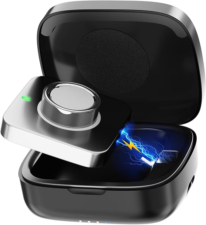 Charging Case Compatible with Ou-ra Ring Gen 4 & 3 Official Charger, Portable Wireless Charging Box with 1000mAh Capacity, Fits All Ring Sizes, 30-Day Runtime (Official Charger Not Included)