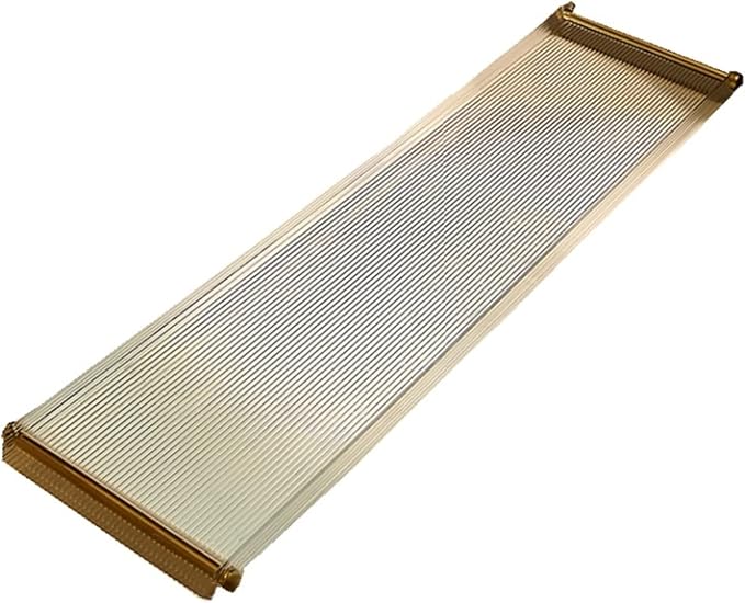 Acrylic Bathtub Tray Caddy Non-Slip Bath Tub Tray Table with Gold Brushed Handles,Reading Rack,Tablet Holder,Cellphone Tray and Wine Glass Holder (Size : Ripple-27.6")