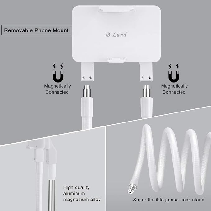 B-Land Cell Phone Holder, Universal Mobile Phone Stand, Lazy Bracket, DIY Flexible Mount Stand with Multiple Function