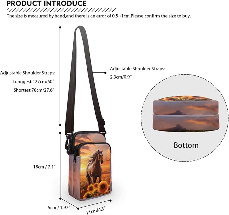 DISNIMO Small Crossbody Bags for Women Trendy Cross Body Cell Phone Shoulder Bags Purses with Adjustable Strap