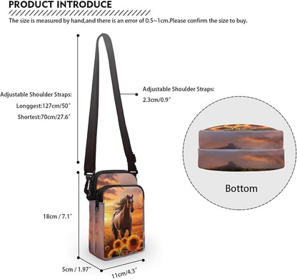 DISNIMO Small Crossbody Bags for Women Trendy Cross Body Cell Phone Shoulder Bags Purses with Adjustable Strap