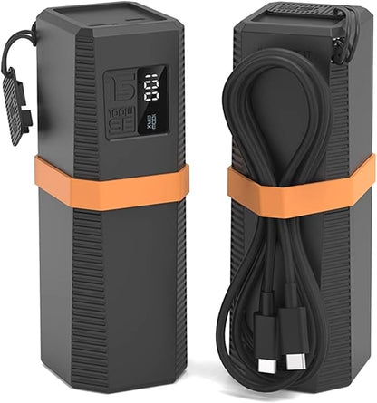 QMQJIA Protective Case for Power Charging Adapter Scratch Proof Shock Proof Silicone Skin for Battery Pack Holder 156x54x62mm