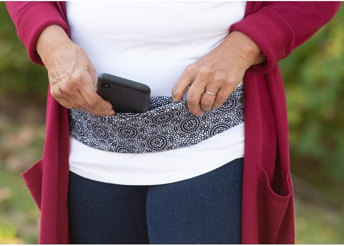 BANDI Running Belt for Women & Men – USA Made No-Bounce Adjustable Waist Pack & Secure Fanny Pack – Fits All Phones, Gels & Essentials – Zipper-Free, Medical Device Friendly
