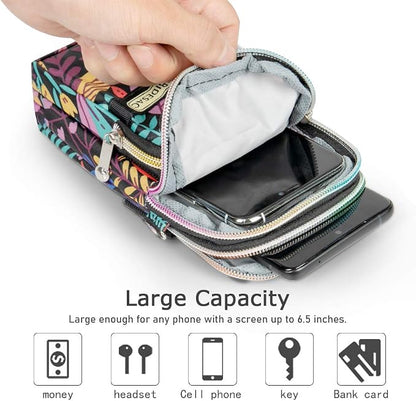 Sports Armband Outdoor Sweat-Proof Running Armbag Cross-Body Shoulder Casual Wallet Purse Gym Fitness Cell Phone Bag Key Holder for iPhone 13 Pro/ 12 Pro/Xs Max/Xr,Galaxy S10 Plus, P30 Pro (#27)