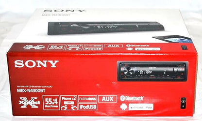 Sony MEX-N4300BT Built-in Dual Bluetooth Voice Command CD/MP3 AM/FM Radio Front USB AUX Pandora Spotify iHeartRadio iPod/iPhone Siri and Android Controls Car Stereo Receiver