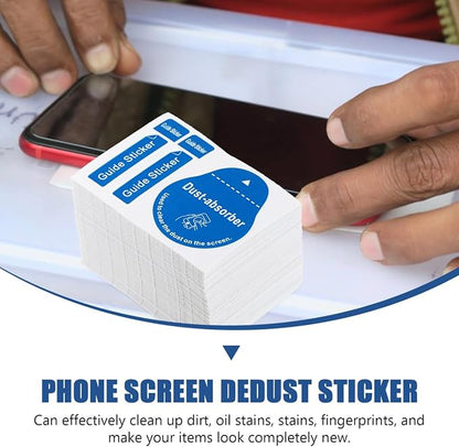 200pcs Film Dust Removal Sticker Computer Stickers Laptop Keyboard Stickers Camera Screen Remover Absorber LCD Dedust Sticker LCD Screen Removal Remover Paper