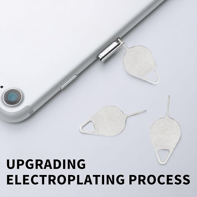 16 PCS Sim Card Removal Tool, Sim Ejector Tool, Comes with 50 Pieces of Mobile Phone Dust Plugs Type-C Data Plugs, Small and Portable, Available for All Mobile Phones