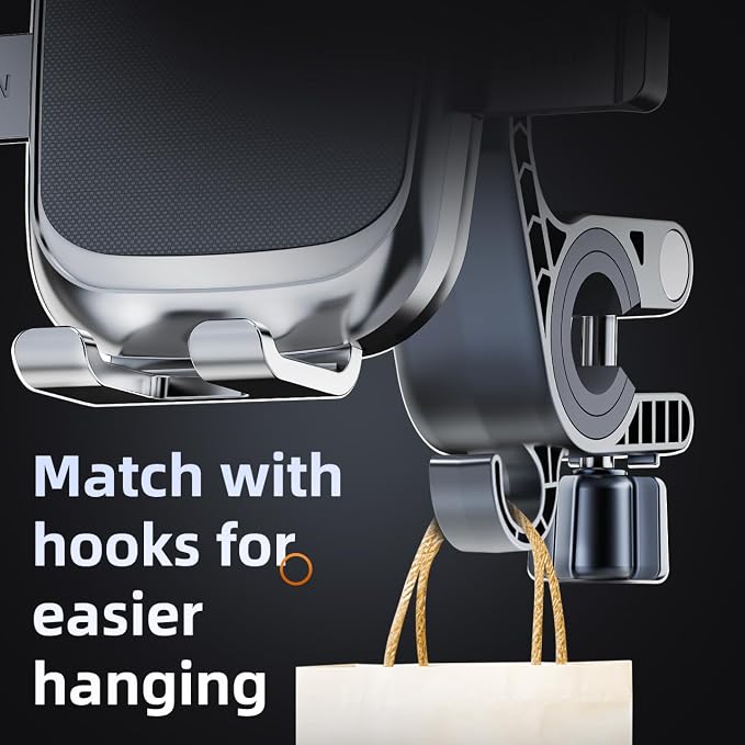Motorcycle Phone Mount with Shock Absorber - Anti-Vibration Handlebar Phone Holder, Adjustable, Compatible with Bicycles, Scooters, ATVs, Fits 5.4-6.9 Inch Smartphones