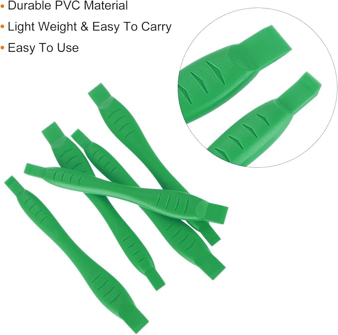 MECCANIXITY 5pcs Universal Pry Spudger Tool, Phone Pry Opening Tool Plastic Crowbar for Cell Phone, PC, Laptop Tablet Screen Repairing, Green