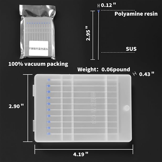 ESD Safe Cleaning Swab for Camera Sensors, PCB & Semiconductors - No Residue, Anti-Static, Scratch-Free, Quick & Easy to Use for Sensitive Electronics. (Blue-10Packs, Electrostatic adsorption)