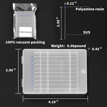 ESD Safe Cleaning Swab for Camera Sensors, PCB & Semiconductors - No Residue, Anti-Static, Scratch-Free, Quick & Easy to Use for Sensitive Electronics. (Blue-10Packs, Electrostatic adsorption)