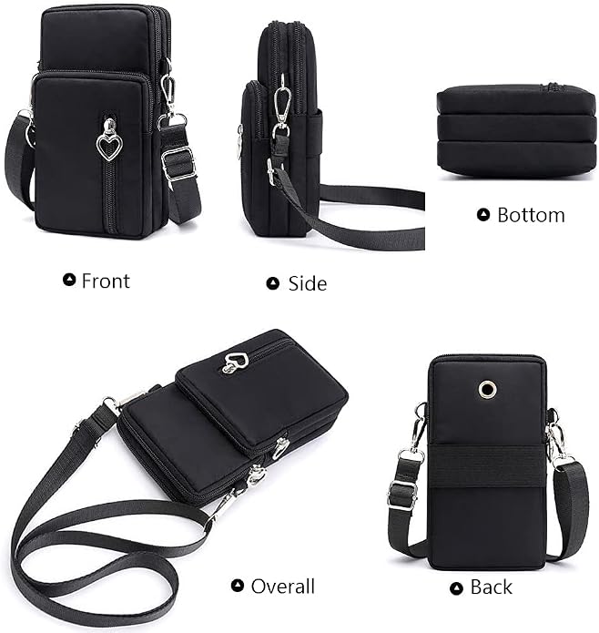 Women Crossbody Cell Phone Purse Case Armband Bag for iPhone 12 13 Mini 14 15 Plus 11 Pro Max Google Pixel 6a 7a 8a 6 7 8 Pro