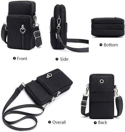 Women Crossbody Cell Phone Purse Case Armband Bag for iPhone 12 13 Mini 14 15 Plus 11 Pro Max Google Pixel 6a 7a 8a 6 7 8 Pro
