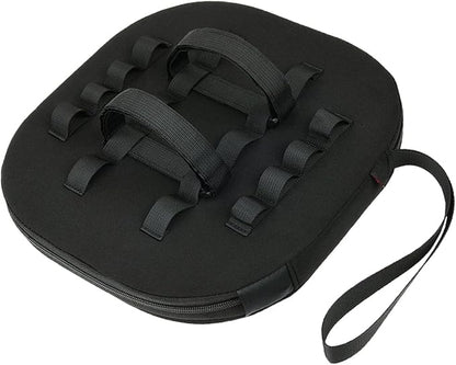 Pool Speaker Float with Straps Cup Holder Serving Tray Accessories Rafts Waterproof Phone Holder for Summer Bathtub Beach Garden, Black 19x19x4.5cm