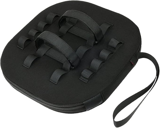 Pool Speaker Float with Straps Cup Holder Serving Tray Accessories Rafts Waterproof Phone Holder for Summer Bathtub Beach Garden, Black 19x19x4.5cm