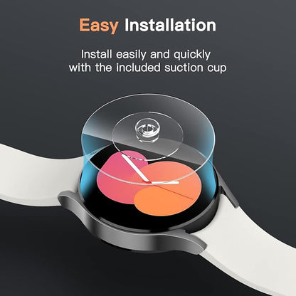 JETech Screen Protector for Samsung Galaxy Watch 5/4 44mm, 3-Pack | Tempered Glass Protection, HD Clear, Anti-Scratch Design