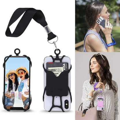 Gear Beast Cell Phone Wrist Strap Mobile Phone Holder Wristlet with Card Pocket Compatible with iPhone, Galaxy & Most Smartphones