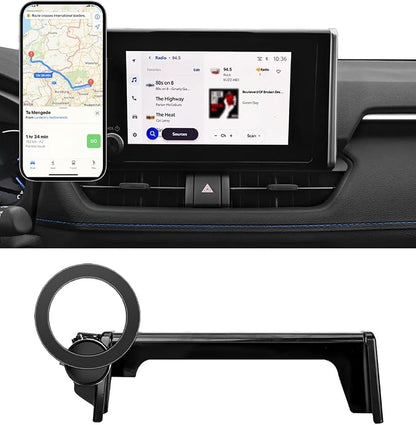 Magnetic Car Phone Holder for Toyota RAV4 Accessories 2019 2020 2021 2022 2023 2024 2025 Cell Phone Mount for RAV4 LE/SE/XLE/XLE Premium/Adventure(with 7/8-inch Screen only)
