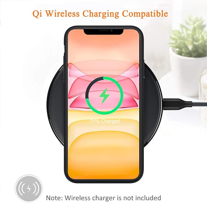 Battery Case for iPhone 11, Upgraded 10000mAh Rechargeable Portable Charging Case with Wireless Charging Compatible for iPhone 11 (6.1 inch) with Carplay Extended Battery Pack Charger Case (Black)