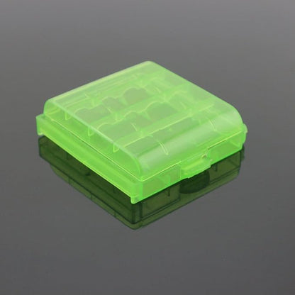 Heyiarbeit 5Pcs AA/AAA PP Battery Organizer Box Storage Case Holder for Carrying - Green