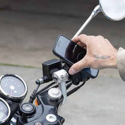 Quad Lock Brake Clutch Motorcycle Phone Mount Kit with Vibration Dampener and MAG Universal Adaptor