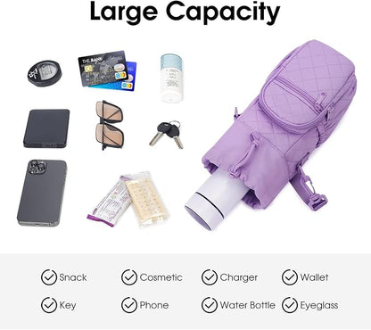 sportsnew Water Bottle Holder with Strap 32oz 40oz Insulated Water Bottle Carrier Sling Bag with Phone Pocket Crossbody
