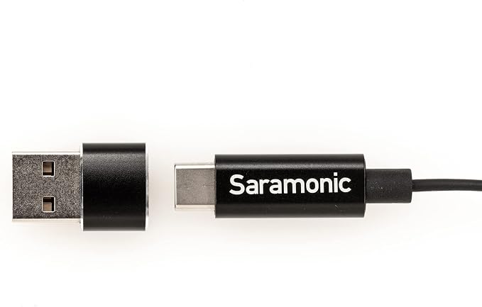 Saramonic LavMicro-U USB C Lavalier Microphone for iPhone 15, iPad, Android, Omnidirectional Condenser Lapel Mic for Vlogging, Interviews, YouTube, TikTok