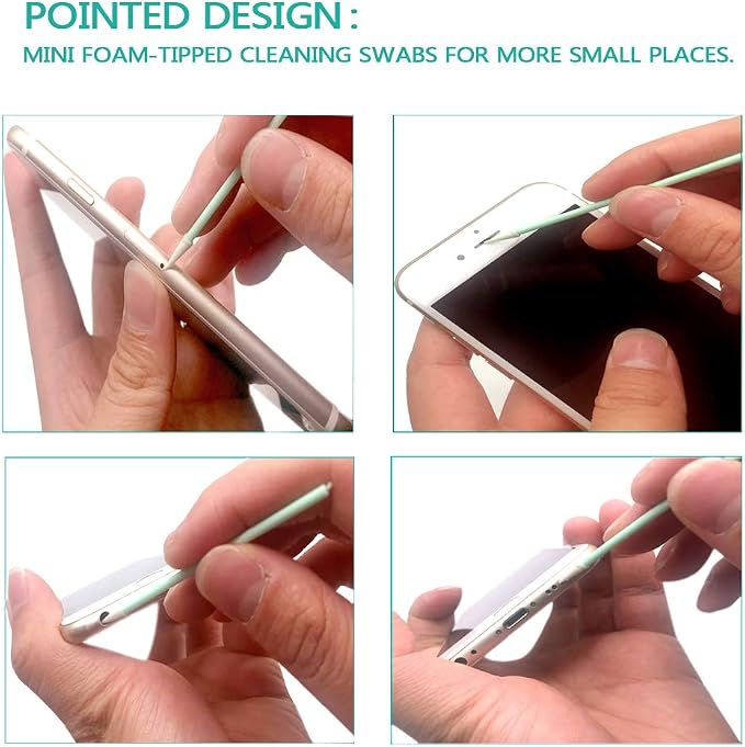 44 Pieces Cell Phone Cleaning Kit, USB Charging Port and Headphone Jack Cleaner Brush Tool Set Compatible with iPhone Xs Max X 8/7/6/5/4 iOS Samsung LG Huawei MacBook and Android Devices