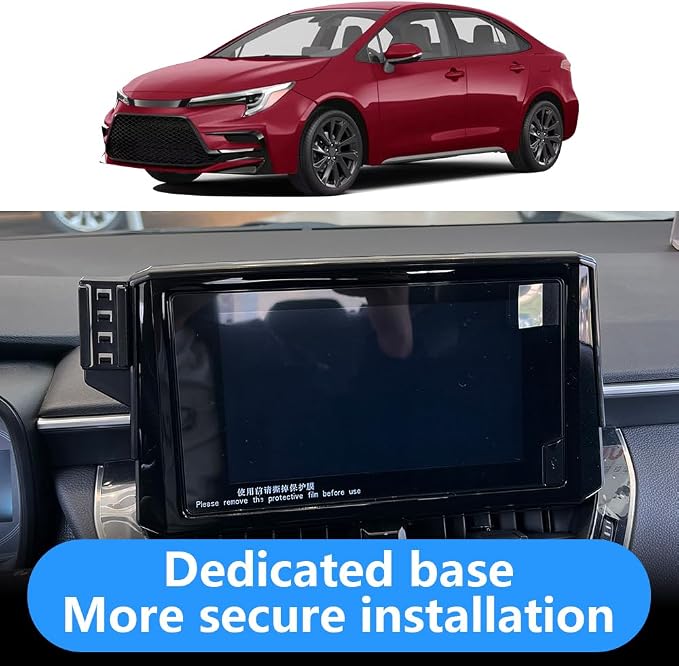 Car Phone Holder for Toyota Corolla 2020 2021 2022 2023 2024 2025 2026 and Toyota Corolla Cross 2022-2026[only fit 8-inch Touch Screen] Auto Interior Accessories Best Cell Phones Mount Cellphone Stand