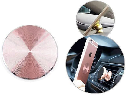 Adhesive Metal Plate Mounting Kits Stickers, Universal Discs Magnet Patch Compatible with Air Vent Magnetic Car/Vehicle Mount Holder