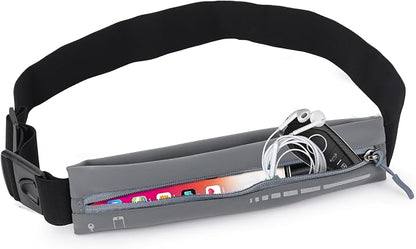 Slim Running Belt for Men Women,Runners Fanny Pack Waist Phone Holder for women, Pouch Waist Bag for Workout Jogging