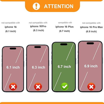 Bocasal Crossbody Wallet Case for iPhone 16 Plus, RFID Blocking Leather Purse Case with Card Holder, Protective Handbag Flip Cover with Zipper Wrist Strap Lanyard for Women 5G 6.7 Inch (Rose Gold)
