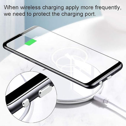 USB Type C Port Cover Plugs Metal Anti Dust Cap Protector 2 PCS with SIM Card Removal Pin Compatible with Samsung Galaxy S24 S23 S22 S21 MacBook Pro Air Laptop (Silver)