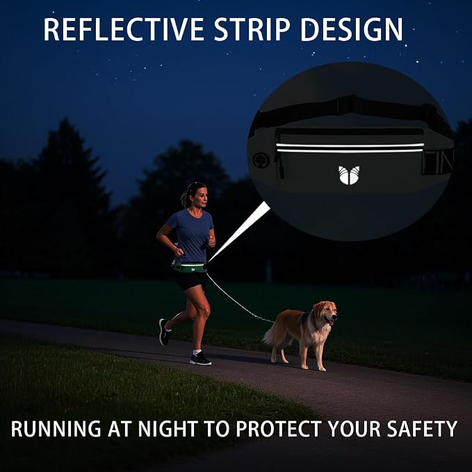 Slim Running Belt Fanny Pack for Women Men, phone holder for running Pouch, Waist belt for Workout, Marathon Jogging Running Gear Accessories [Fits ALL Phones] ﻿ (BLACK)