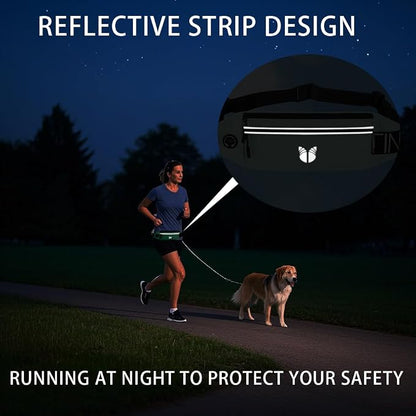 Slim Running Belt Fanny Pack for Women Men, phone holder for running Pouch, Waist belt for Workout, Marathon Jogging Running Gear Accessories [Fits ALL Phones] ﻿ (BLACK)