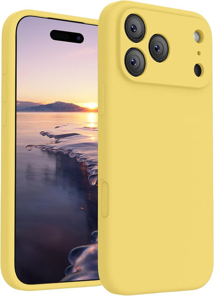 FireNova Magnetic for iPhone 17 Pro Max Case, Compatible with MagSafe, [Integrated Silicone Camera Control Button] [Camera Protection] Anti-Scratch Microfiber Lining Phone Case, 6.9", Yellow