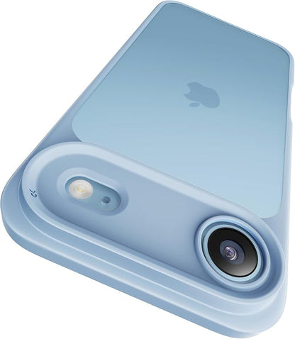 CASEKOO for iPhone 17 Air Case, [Never Yellow Technology] [Mil-Grade Drop Protection] Translucent Slim Cover Women Men for iPhone 17 Air Phone Case 6.5 inch, Frosted Light Blue