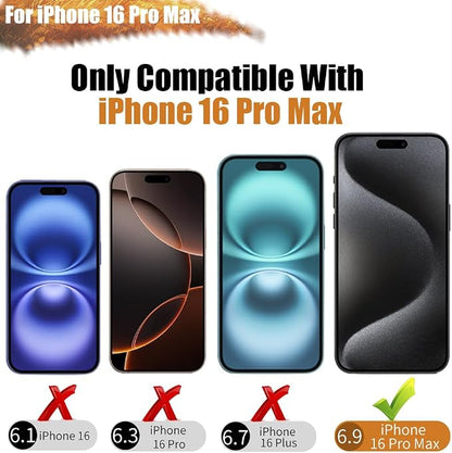 Sitong Battery Case for iPhone 16 Pro Max, 6000mAh Rechargeable Extended Battery Charging/Charger Case, Add 100% Extra Juice (6.9 Inches) Black