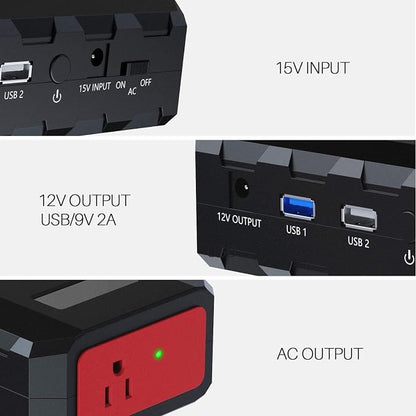 SinKeu 24000mAh Portable Power Bank with AC Outlet, 88.8Wh Portable Laptop Charger, Portable Power Station Outdoor Generators Portable for Home Backup Outdoor Emergency
