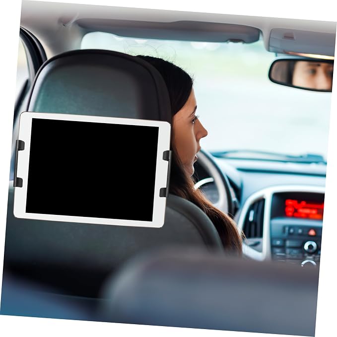 Car Headrest Tablet Mount Adjustable Phone Holder for Backseat Use Compatible Tablets and Phones Material Non- Design for Usage for Travel and Entertainment