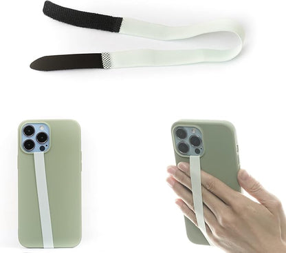 TFY Elastic Phone Strap, Universal Slim Hand Finger Grip, Non-slip Cell Phone Holder, fit Most Smartphones Case - 2 Pieces