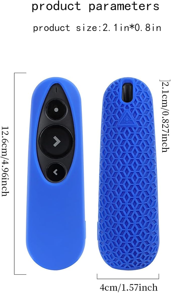 Remote Case for Logitech R500 Silicone Protective Cover for Wireless Presenter R500s (Blue)